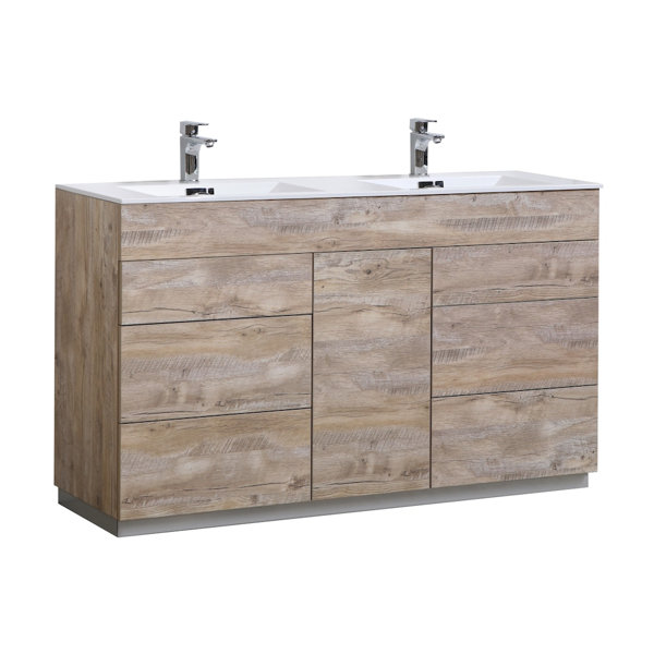 Ivy Bronx Ebling Modern 59" Double Bathroom Vanity Set Wayfair